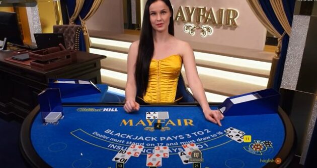 Blackjack en Ligne en Direct de Mayfair