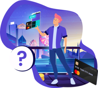Une personne payant avec Mastercard.